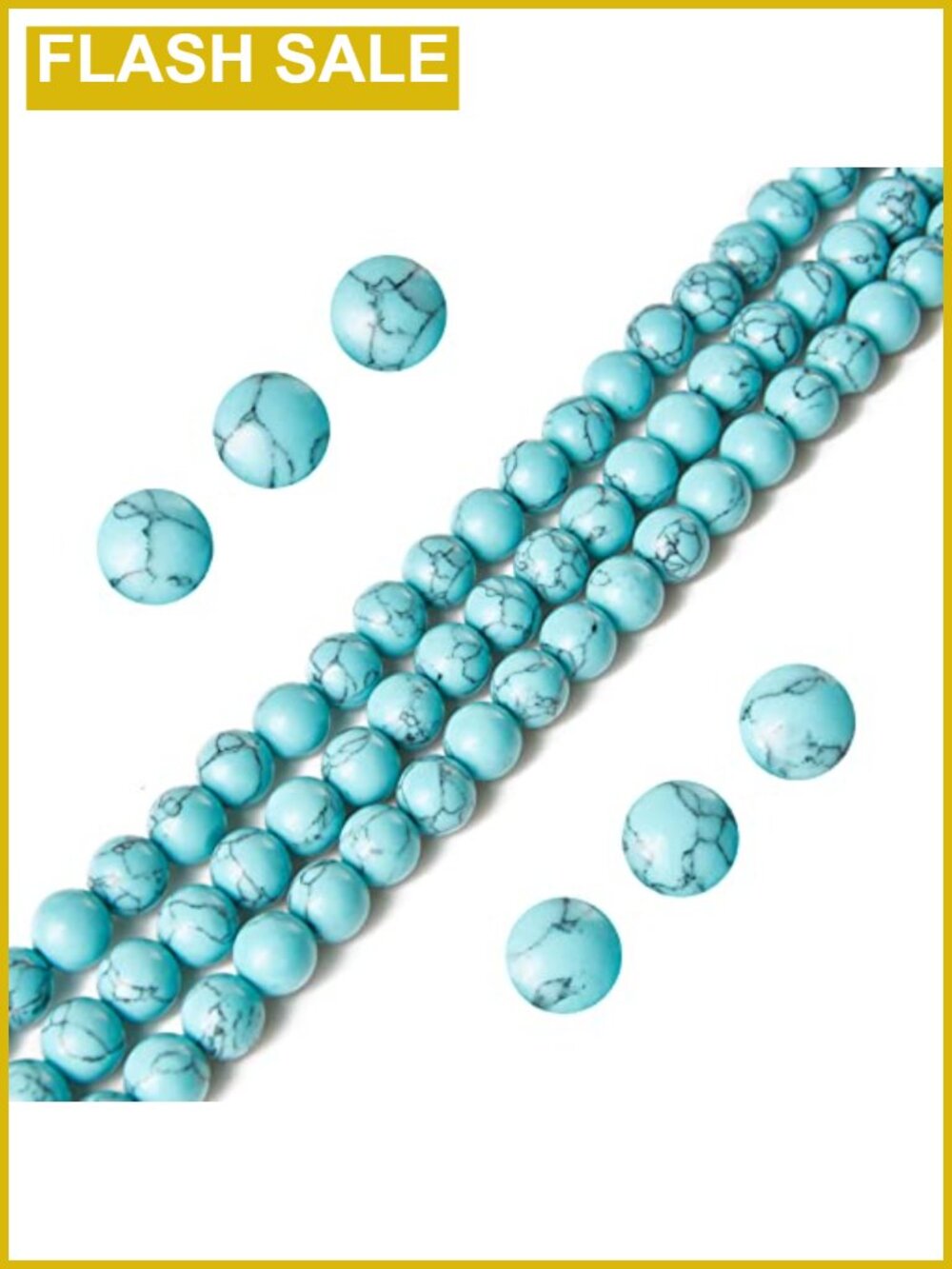 100pcs 8mm Natural Stone Beads Round Loose Beads for Jewelry Making